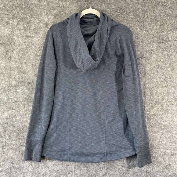 Athleta Sweatshirt Hoodie Small Blue Long Sleeve Pullover Knit - Picture 2 of 11